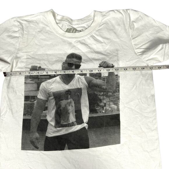 JE11 T-Shirt Jersey Shore Graphic Tee White Black Short Sleeve 100% Cotton Small - Picture 4 of 6